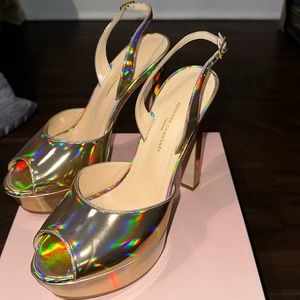 Jennifer Chamandi Antonio 130 iridescent, and gold heel size 39